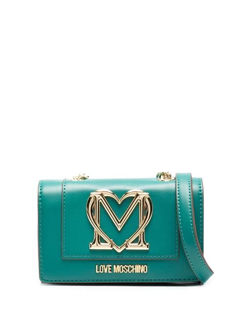 Love Moschino Logo Plaque Crossbody Bag Farfetch