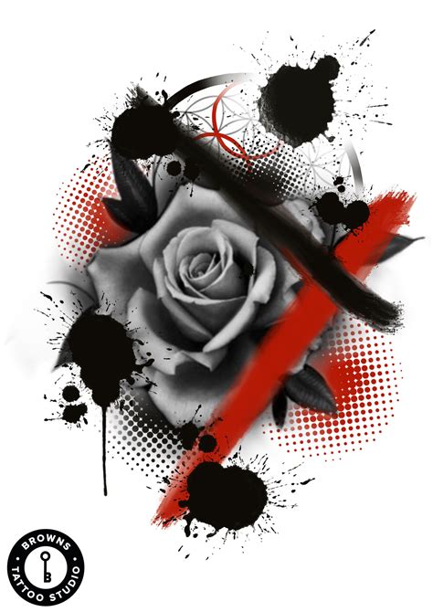 Check spelling or type a new query. Rose tattoo | Trash polka art, Trash polka tattoo, Trash ...
