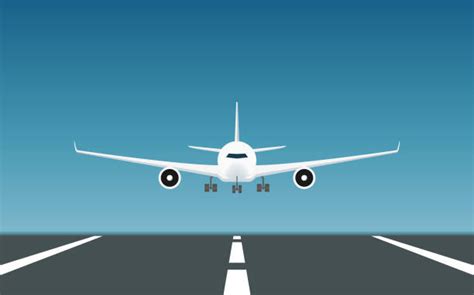 Cartoon Of A Airplane Landing Strip Illustrations Royalty Free Vector