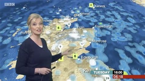 Bbc Weather Carol Kirkwood Strips Off To Low Cut Dress After Wearing