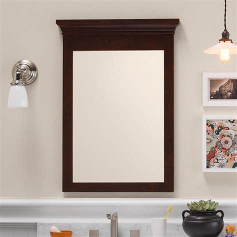 24 Bryant Transitional Solid Wood Framed Bathroom Mirror Superior Tile