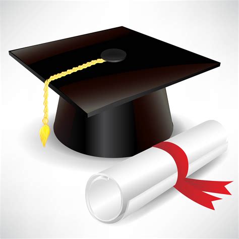 Graduation Cap And Diploma Vector Free Vector Clipart Best Clipart Best