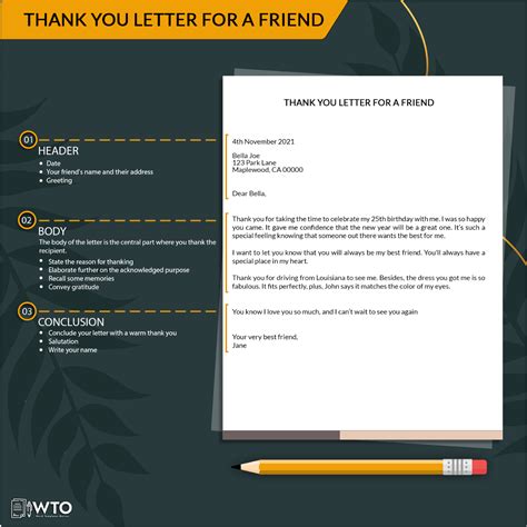 Best Examples Of Thank You Letter For Your Friend