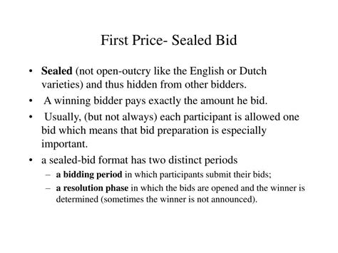 Ppt Auctions And Bidding Powerpoint Presentation Free Download Id