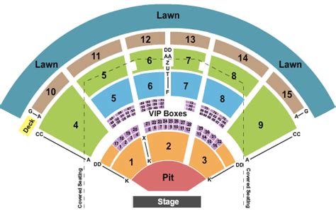 Pnc Music Pavilion Seating Chart And Maps Charlotte