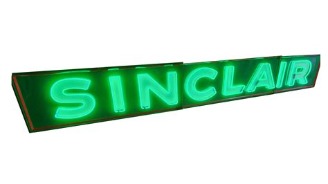 Sinclair Single Sided Porcelain Neon Sign For Sale At Auction Mecum
