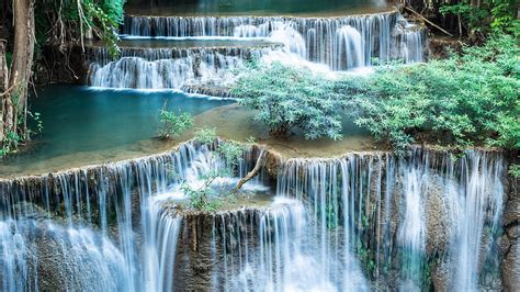 Most Beautiful Waterfalls Green Waterfall Nature Blue Pretty