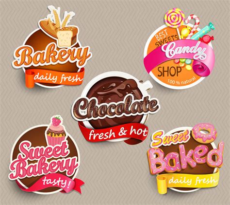 You can also stick them to anything a: Food Label Or Sticker Design Template Stock Vector ...