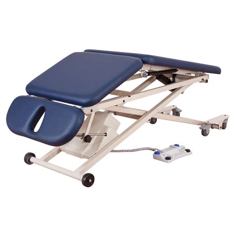 Electric Massage Table Pt Oakworks Med On Casters With Headrest With Legrests