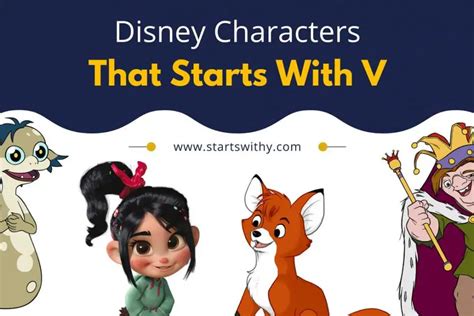 31 Disney Characters That Starts With V