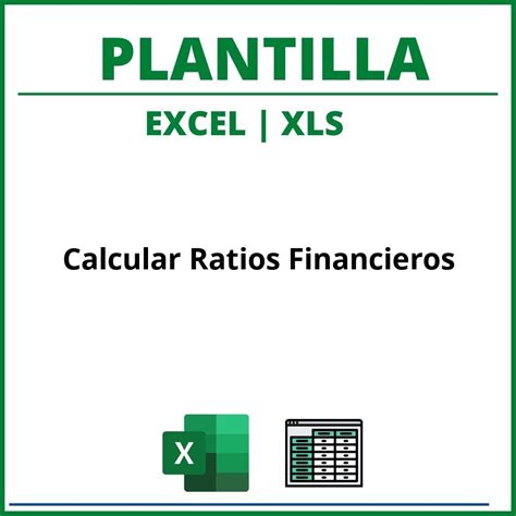 Plantilla Calcular Ratios Financieros Excel