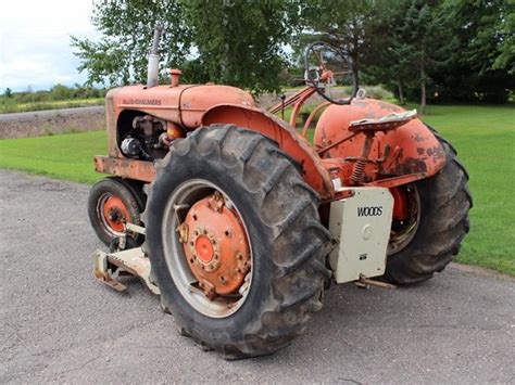 1951 Allis Chalmers Wd Tractor With 72 Woods Mid Mount Mower Bigiron