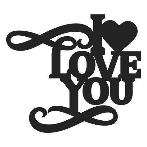 I Love You Svg Svg Eps Png Dxf Cut Files For Cricut And Silhouette