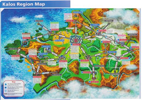 Kalos Region Map Pokemon