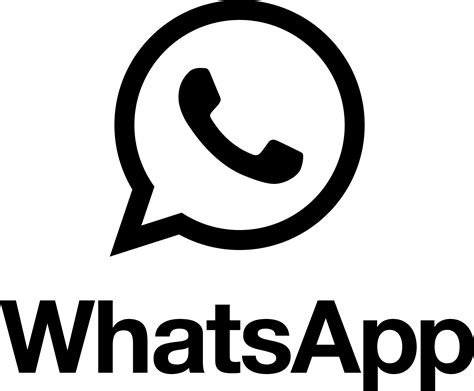 Logo Whatsapp Hitam Putih Png 5 Png Image