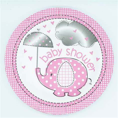 10pcslot 7inch Pink Baby Girl Birthday Party Supplies Decoration Cake