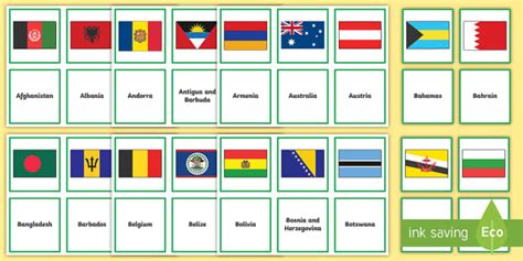 Flags Of The World Matching Activity Teacher Made Twinkl