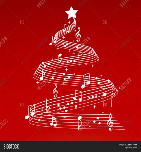 Christmas Tree Musical Notes Vector And Photo Bigstock