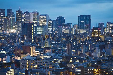 Downtown Tokyo Skyline At Dusk Tokyo Photograph By Bryan Mullennix