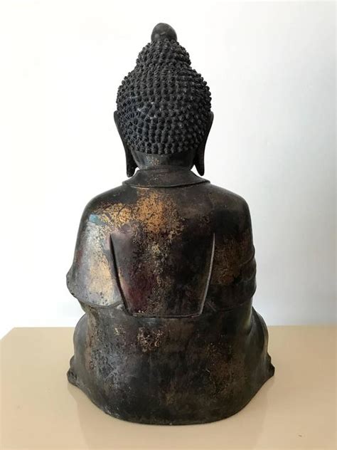 Large And Fine Antique Bronze Buddha For Sale At 1stdibs Buddha For