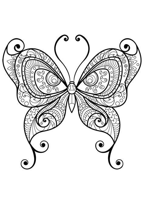 Butterfly Patterns Coloring Pages