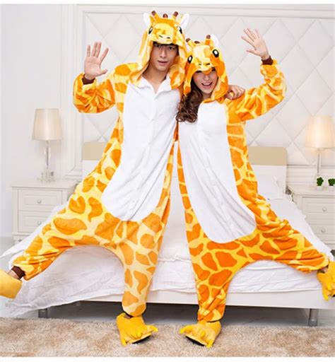 Anime Pijama Cartoon Unisex Adult Giraffe Pajamas Cosplay Costume