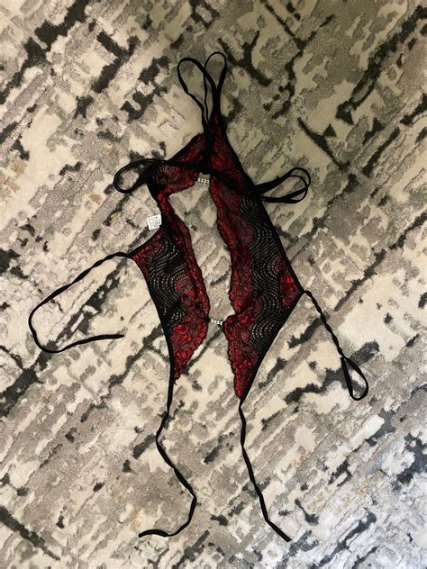 red and black sexy lingerie etsy