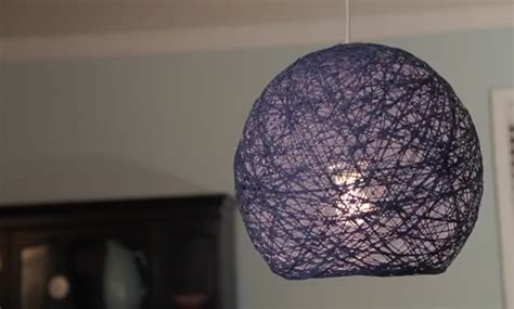 Diy Lampshade How To Make Yarn Globe Lanterns String Lights