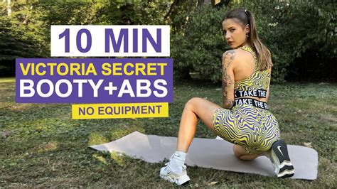 10 Min Victoria Secret Abs Booty Workout Beginner Level No