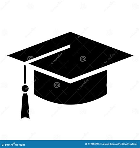 Student Graduation Hat Icon Stock Vector Illustration Of Graduated