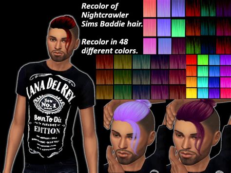The Sims Resource Nightcrawler`s Baddie Hair Retextured By