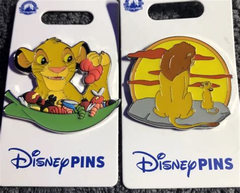 Disney Parks The Lion King Simba Grubs And Mufasa Simba 2 Pins 1695 Picclick