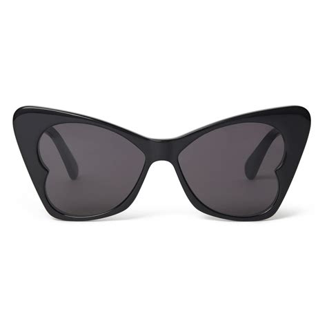 Stella Mccartney Butterfly Sunglasses Shiny Black Sunglasses Stella Mccartney Eyewear