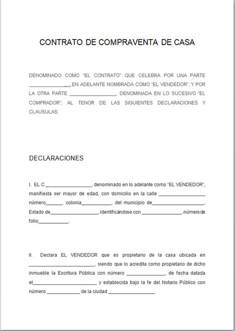 Modelo Contrato Compraventa Ejemplo Carta Solicitud De Vivienda 1235