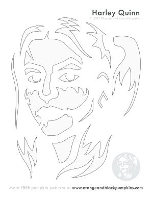Maybe you would like to learn more about one of these? Harley Quinn Pumpkin Stencil - Fill Online, Printable ...
