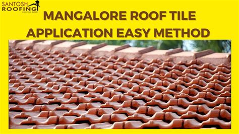 Mangalore Roof Tile Application Easy Method Hindi Call Us On YouTube