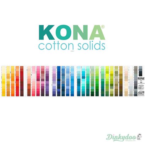 Kona Solids Color Card 2019 365 Colors Robert Kaufman Dinkydoo
