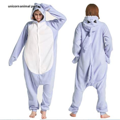 Kigurumi Onesies Blue Shark Men Women Cosplay Pyjamas Costume Animal