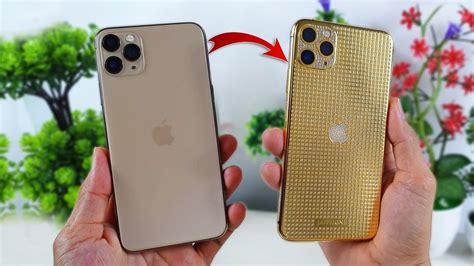 I Turn Iphone 11 Pro Max Into 24k Gold Full Diamond Plated Youtube