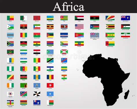All Flags Of Africa Vector Illustration World Flags Stock
