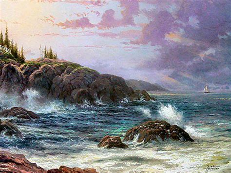 Clearing Storms Seaside Memories Iv Limited Edition Thomas Kinkade