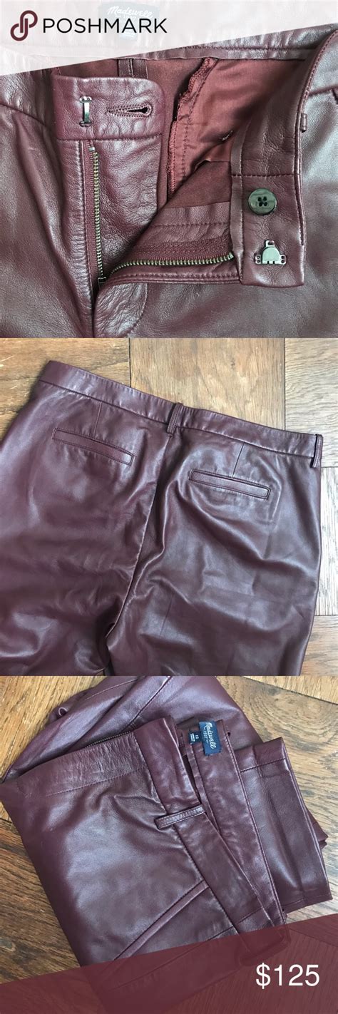 Madewell Oxblood Leather Pants These Buttery Soft Oxblood Leather Pants From Madewell Have The