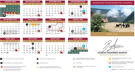 Conoce El Calendario Escolar 20232024 De La Secretaría De Educación