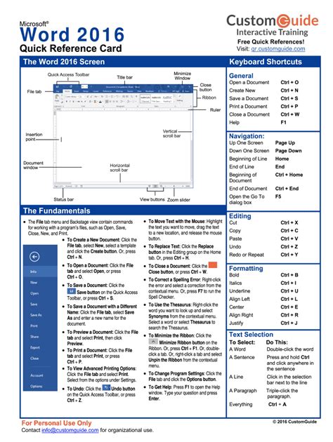 Microsoft Word Cheat Sheet Pdf Fill Online Printable Fillable