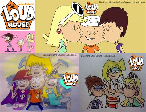 The Loud House Leni And Luna Kissing Lincoln Nickelodeon Chris Savino