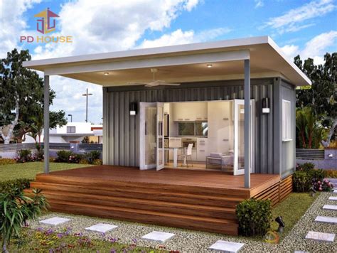 20ft Light Steel Frame Prefabricated House Prefab Shipping Container
