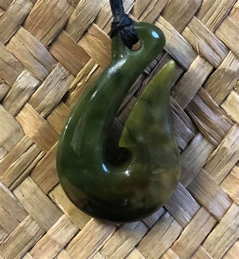 Hei Matau Fish Hook Traditional Jade