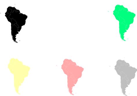 Clipart Map South America