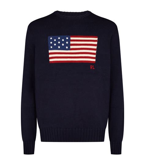 Polo Ralph Lauren American Flag Sweater Harrods Fr