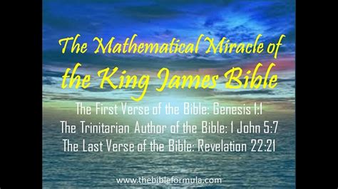 The Mathematical Miracle Of The King James Bible By Periander Esplana